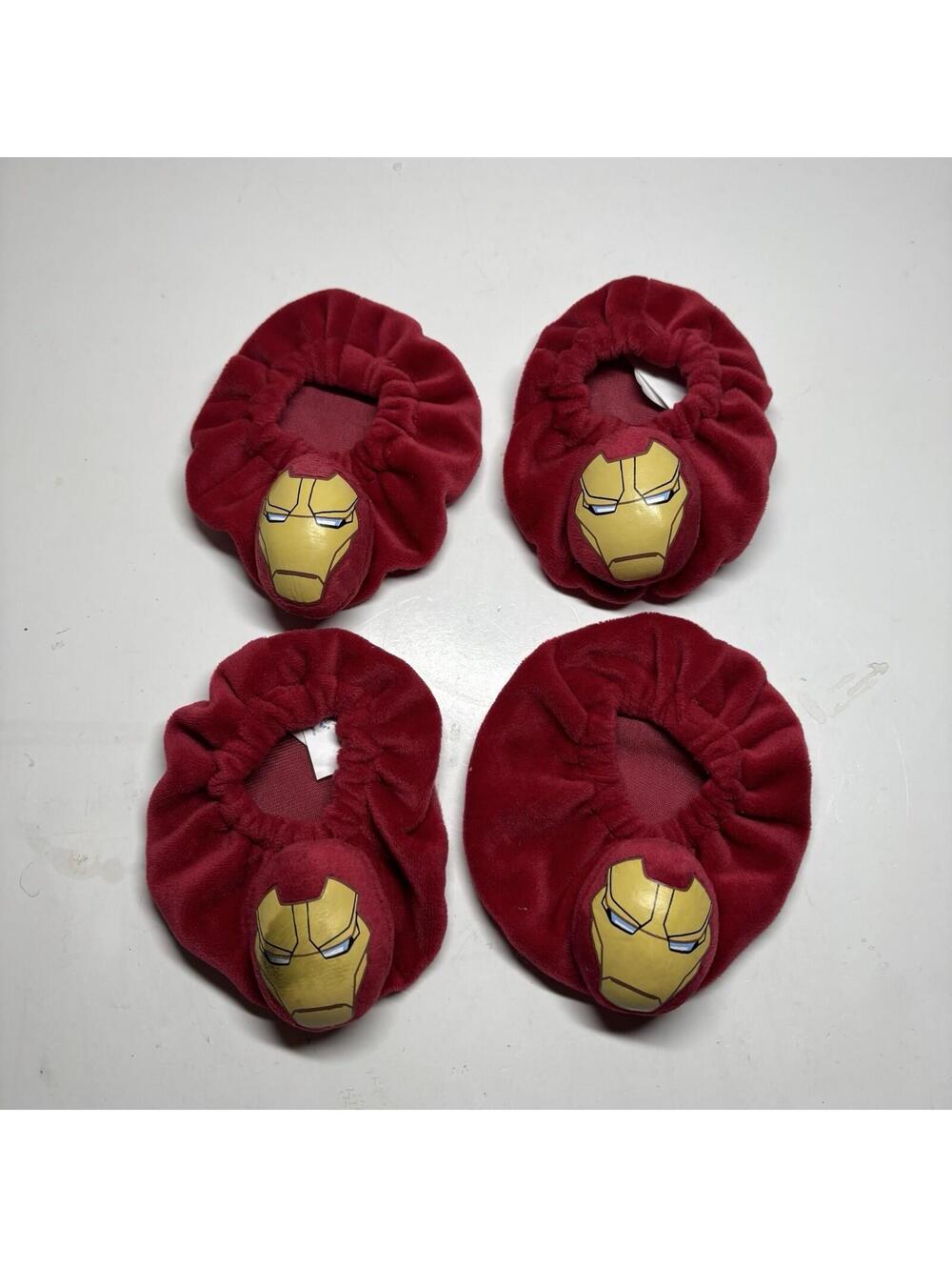 Build-A-Bear Marvel Iron Man Slippers Lot of 4 Shoes Teddy Bear Accessories